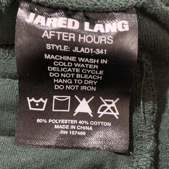 JARED LANG After Hours Side Stripe Joggers Drawstring Sweatpants Pockets men L - Picture 5 of 10